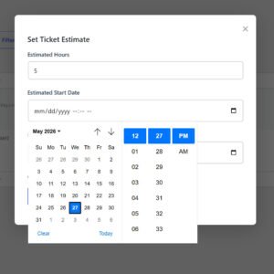 Set the work estimate