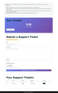 Submit a ticket